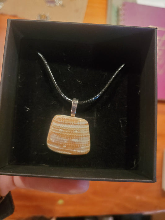 Outer Banks Orange Shell Necklace