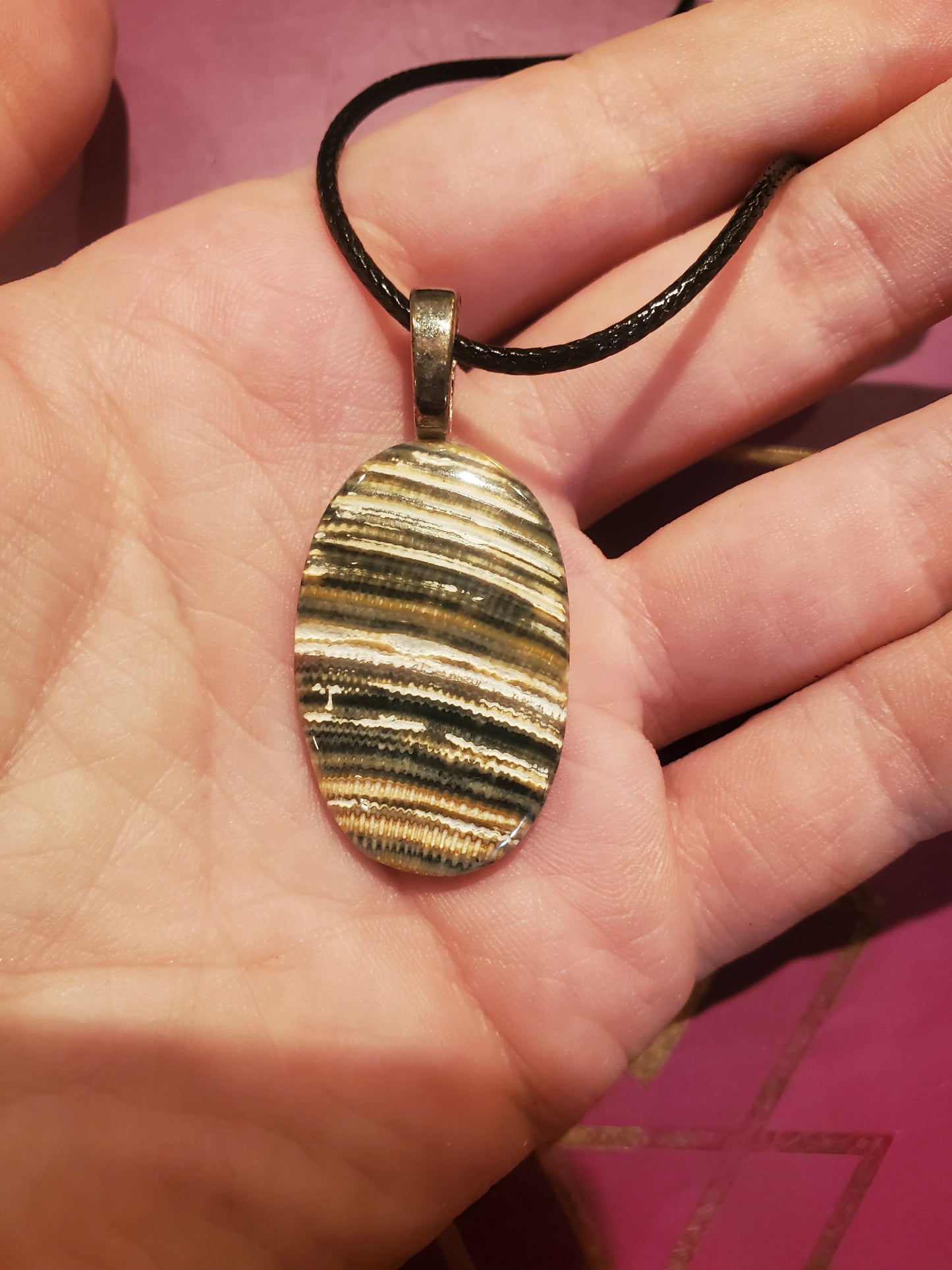 Outer Banks Green Shell Pendant