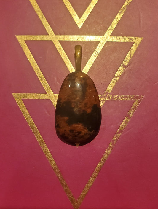 Mahogany Obsidian Pendant Variant 2