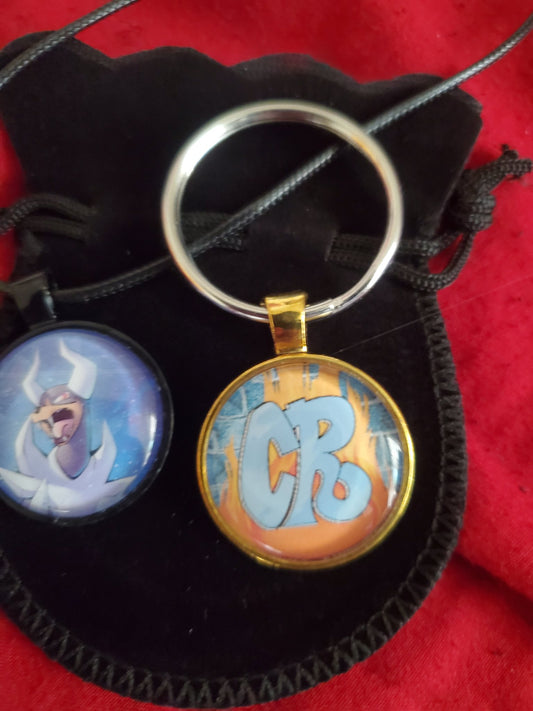 Custom Order Pendant or Keychain - 25mm Round Jewelry Accessory