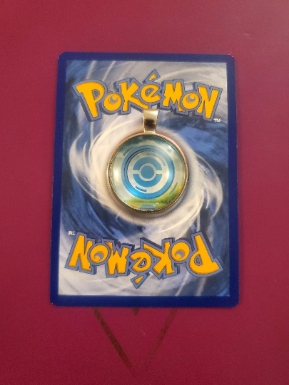 PokeStop Pendant or Keychain - 25mm Round Video Game Jewelry Accessory
