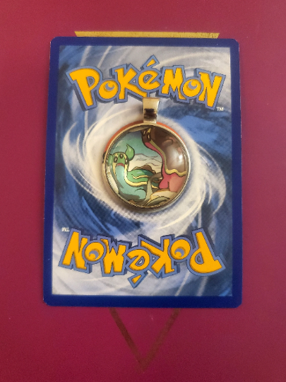 East/West Gastrodon Pendant or Keychain - 25mm Round Video Game Jewelry Accessory