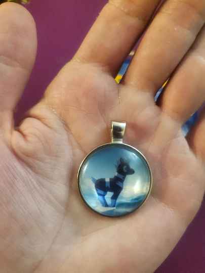 Blitzle Pendant or Keychain - 25mm Round Video Game Jewelry Accessory