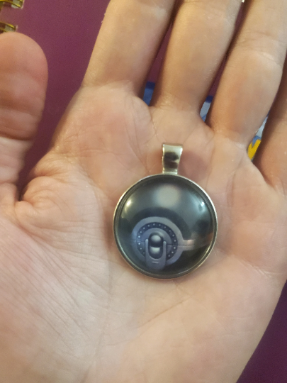Heavy Ball Pendant or Keychain - 25mm Round Video Game Jewelry Accessory
