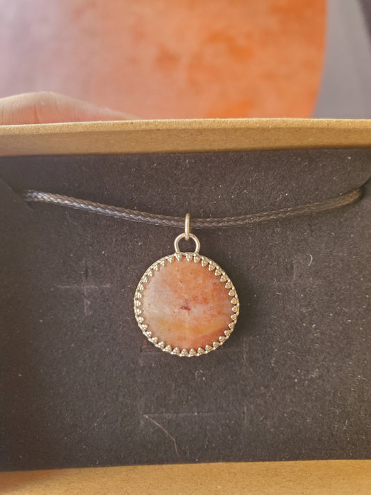 Double Sided Montana Quartz Pendant - Sterling Silver Smithed