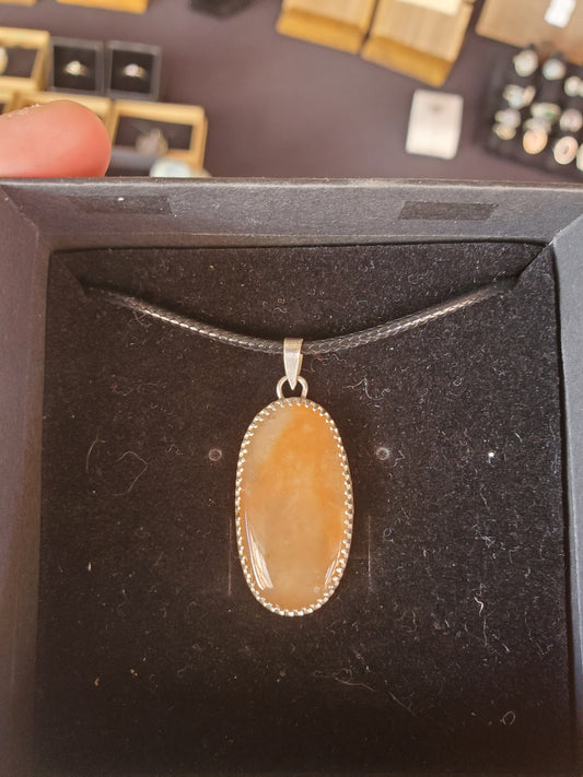 Maryland Quartz Pendant - Sterling Silver Smithed