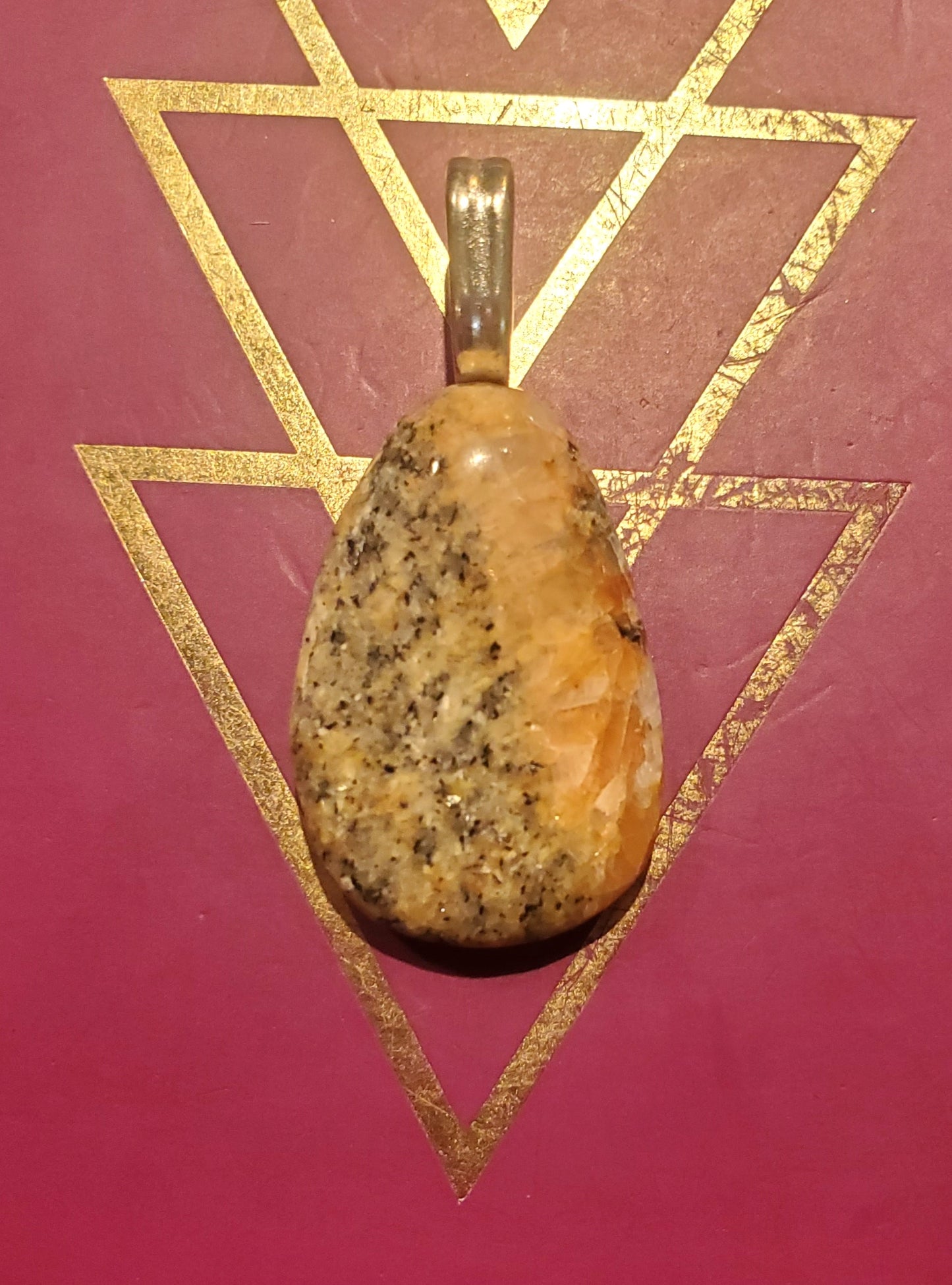 Outer Banks Feldspar and Quartz Pendant