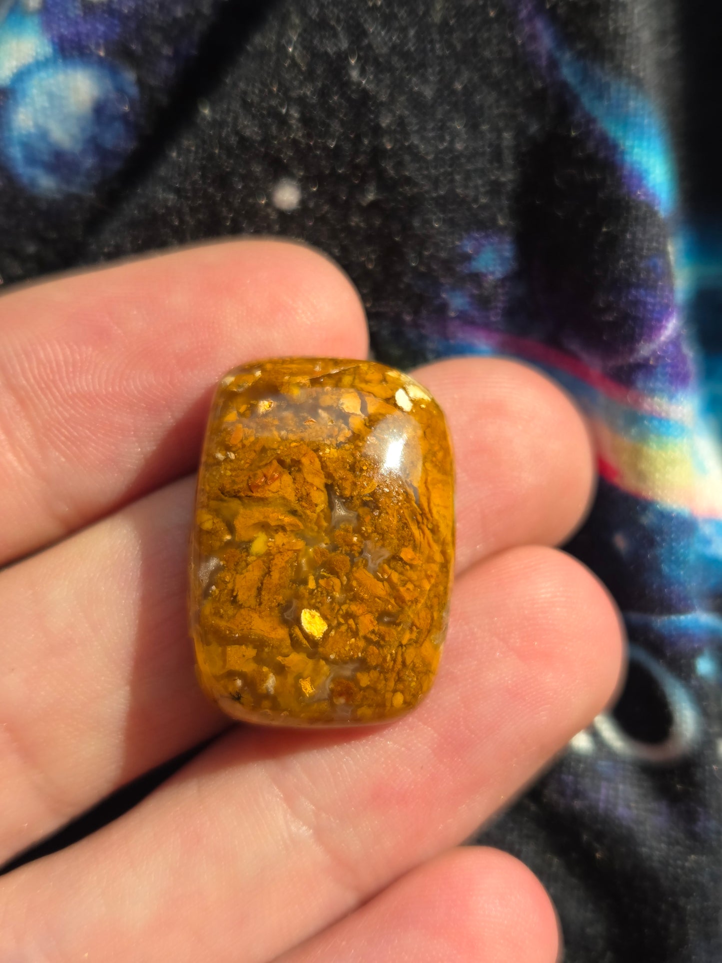 Bogwood Agate Jewelry Ready Cabochon - 31 mm x 24 mm