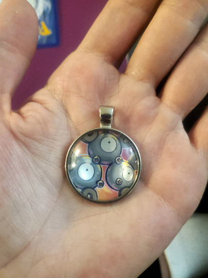 Magneton Pendant or Keychain - 25mm Round Video Game Jewelry Accessory